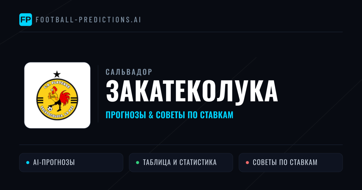 Закатеколука прогнозы и статистика