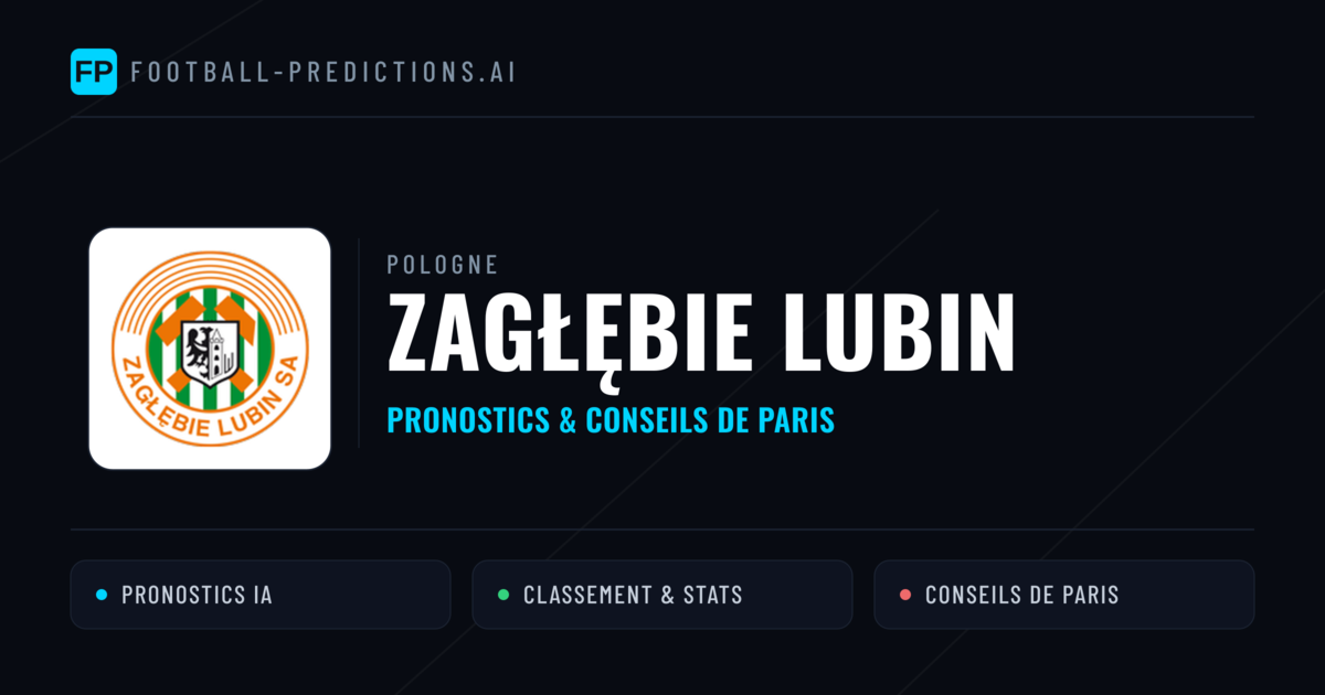 Zagłębie Lubin Pronostics & Statistiques