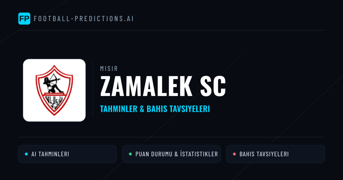 Zamalek SC Tahminleri & İstatistikler