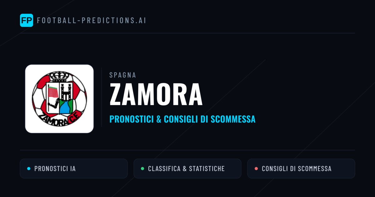 Pronostici e Statistiche Zamora