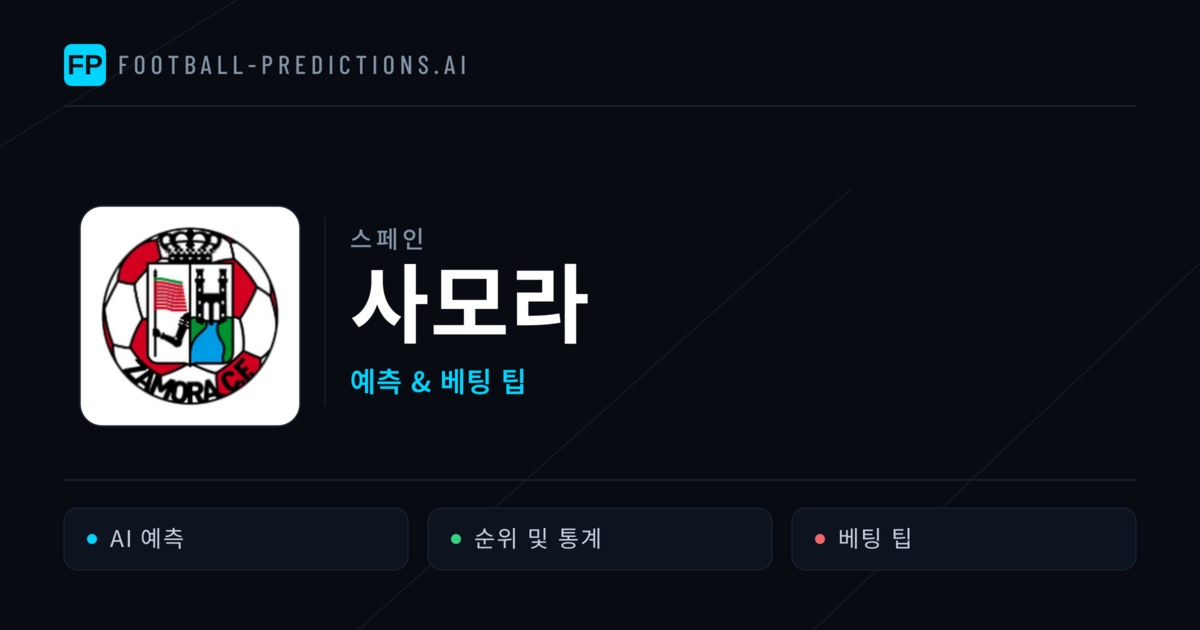 사모라 축구 예측 & 통계