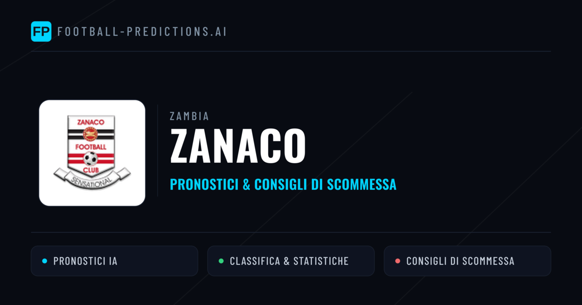 Pronostici e Statistiche Zanaco