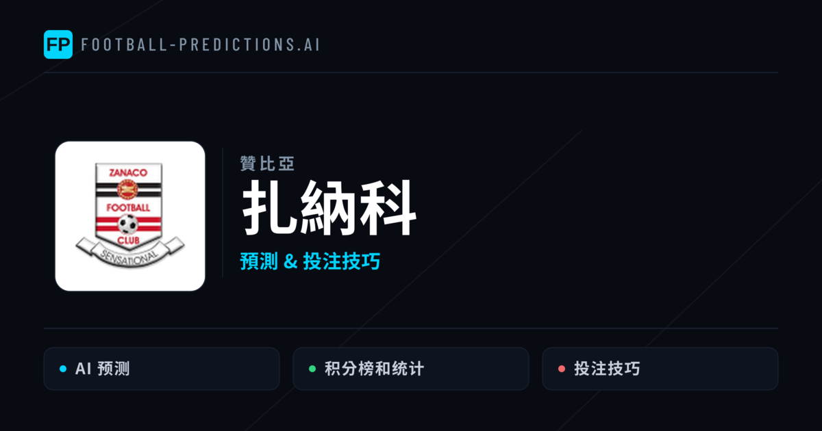扎納科 運彩分析|足球預測與數據