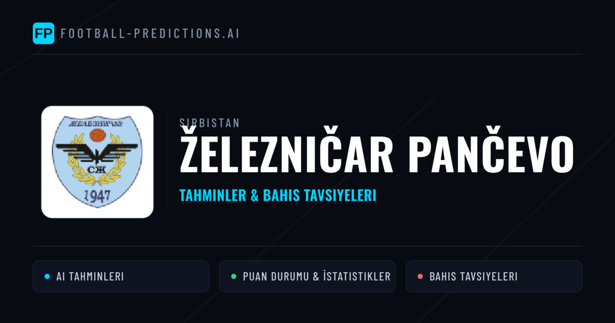 Železničar Pančevo Tahminleri & İstatistikler