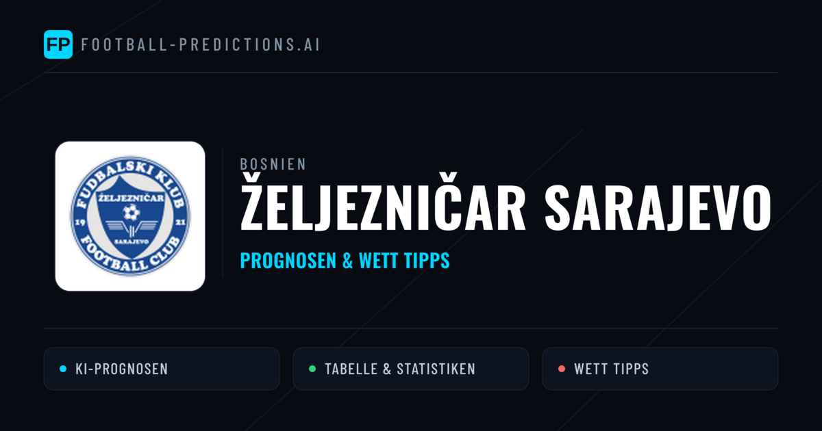 Željezničar Sarajevo Prognosen & Statistiken