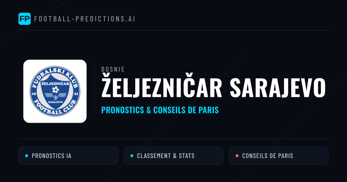 Željezničar Sarajevo Pronostics & Statistiques