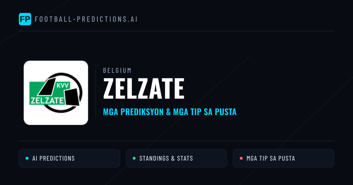 Zelzate Predictions & Stats