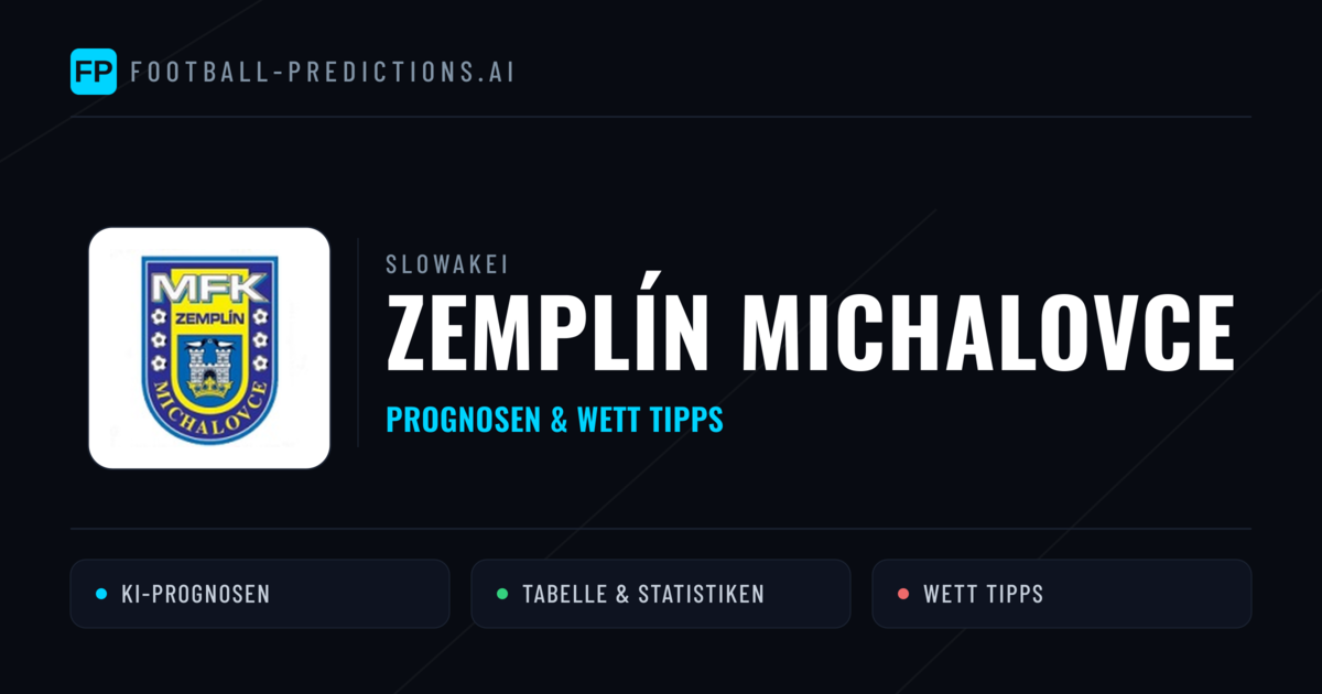 Zemplín Michalovce Prognosen & Statistiken