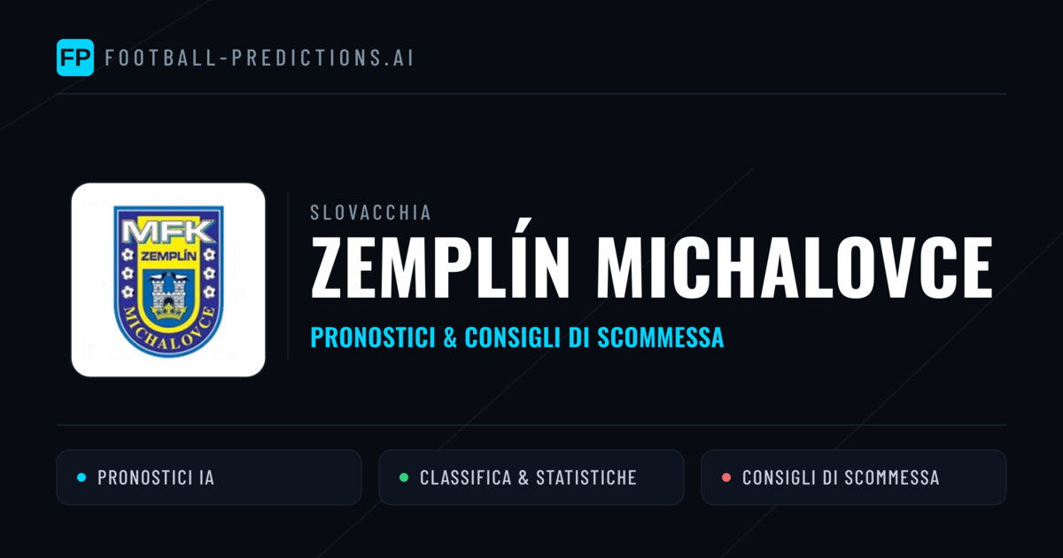 Pronostici e Statistiche Zemplín Michalovce