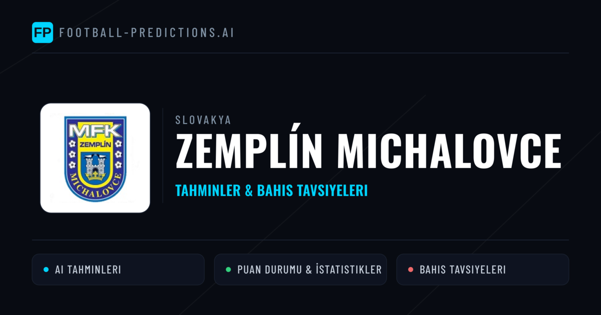 Zemplín Michalovce Tahminleri & İstatistikler
