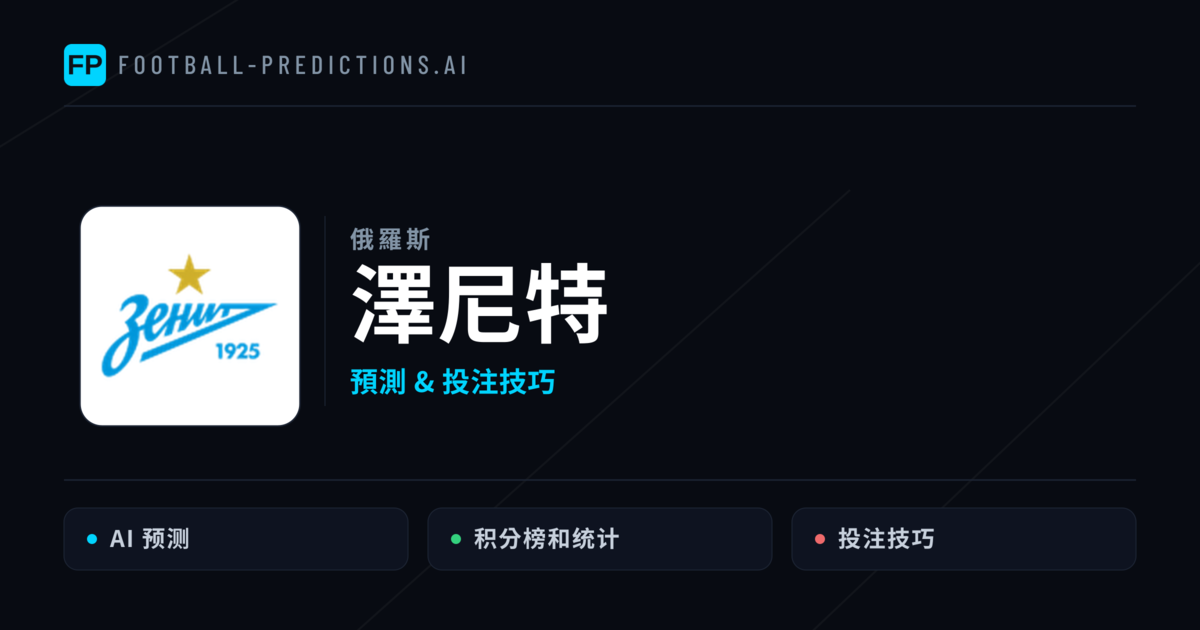 澤尼特 運彩分析｜足球預測與數據
