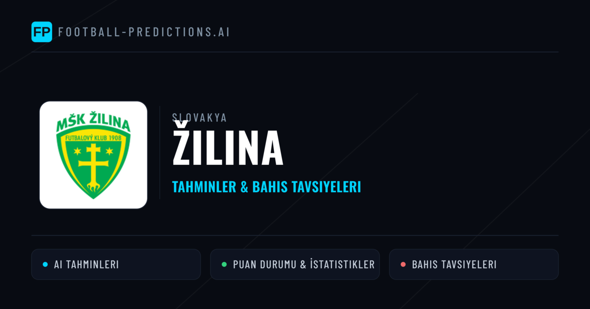 Žilina Tahminleri & İstatistikler