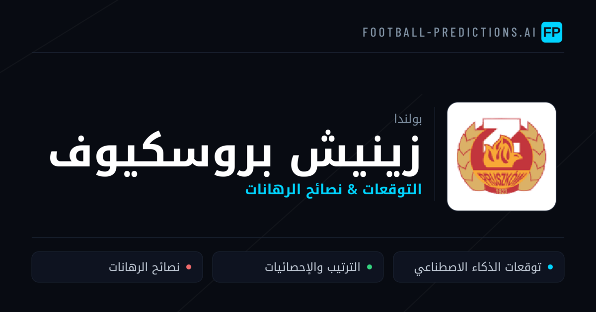 زينيش بروسكيوف توقعات واحصائيات