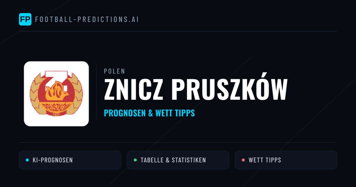 Znicz Pruszków Prognosen & Statistiken