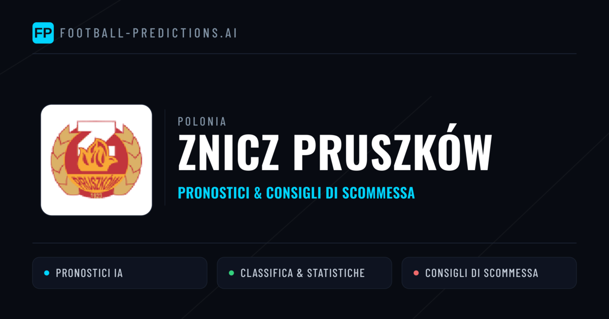 Pronostici e Statistiche Znicz Pruszków