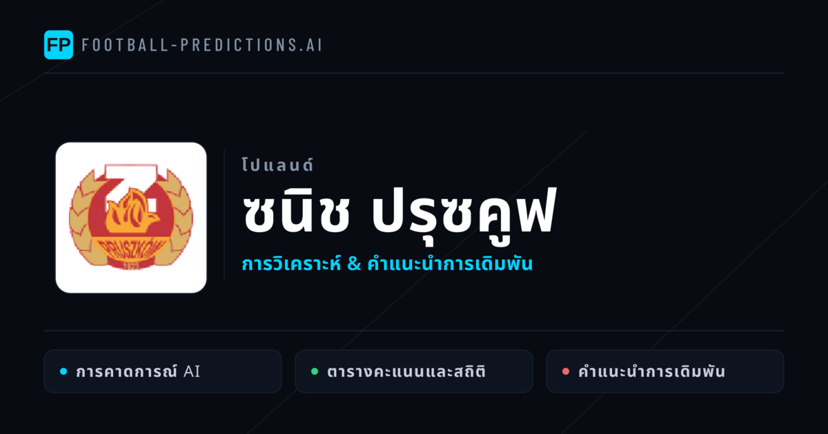 ซนิช ปรุซคูฟ การวิเคราะห์และสถิติ