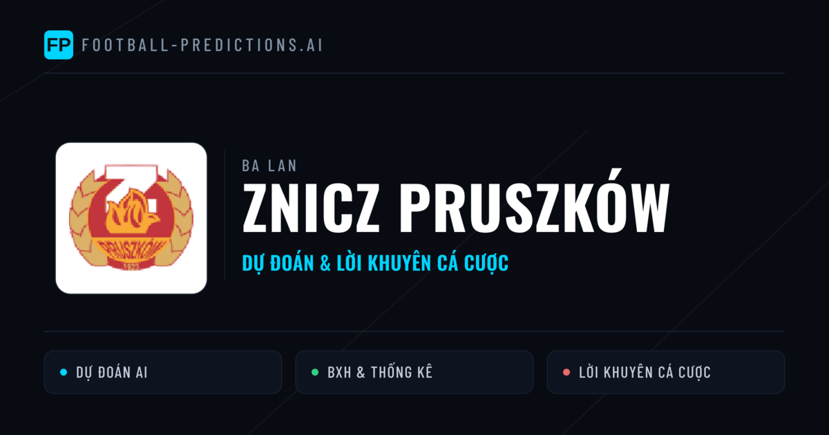 Znicz Pruszków Dự đoán & Thống kê