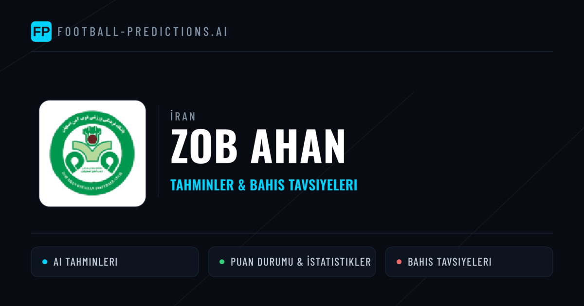 Zob Ahan Tahminleri & İstatistikler