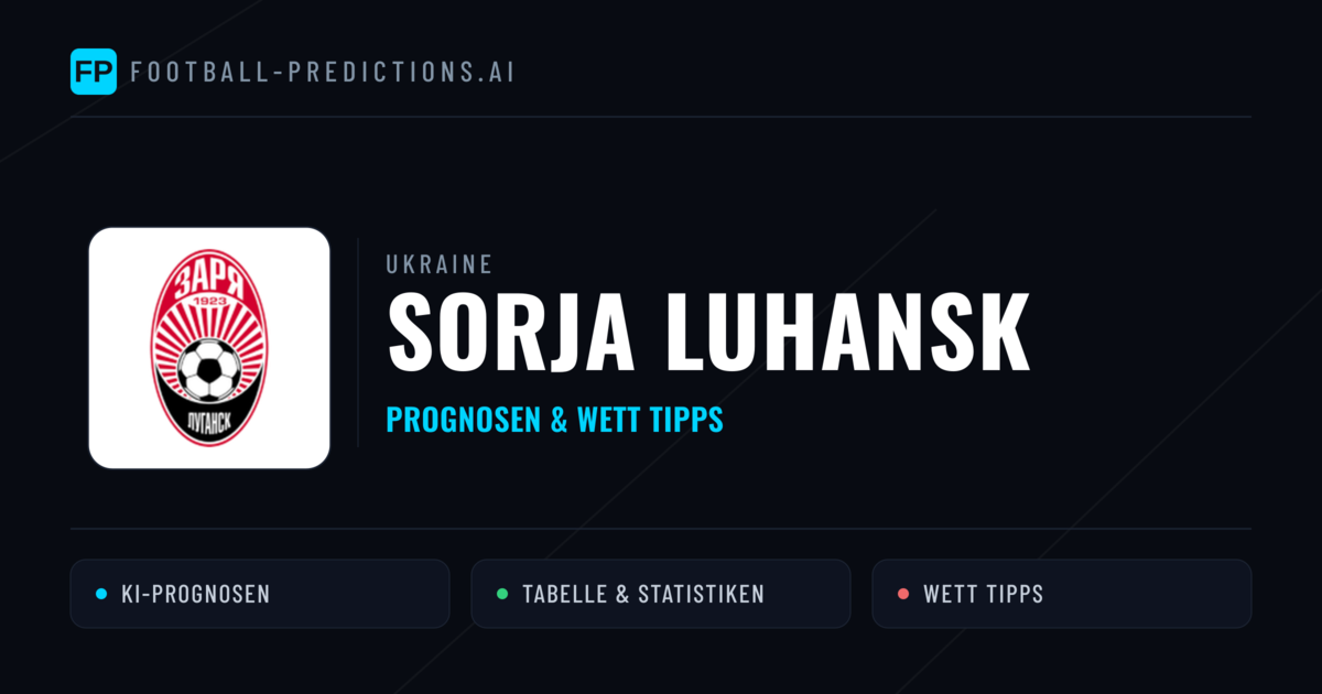 Sorja Luhansk Prognosen & Statistiken