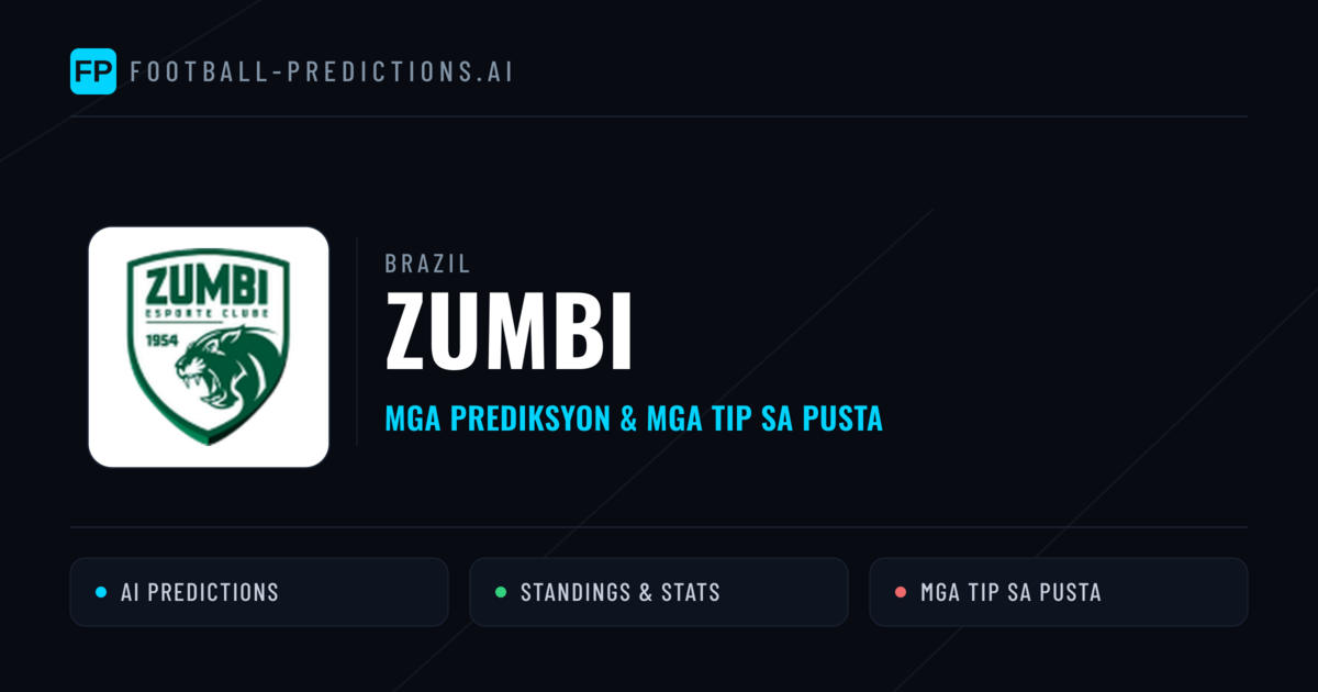 Zumbi Predictions & Stats