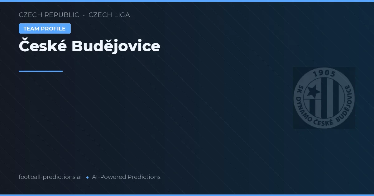 České Budějovice Prognosen & Statistiken