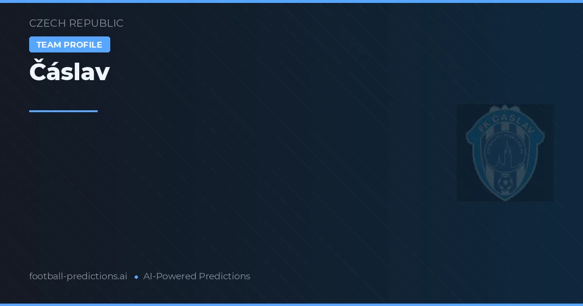 Čáslav Prognosen & Statistiken